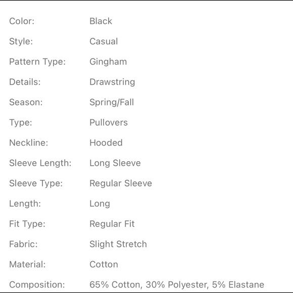 🔥2for$25🔥Plus gingham print curved hem hoodie - Picture 4 of 5